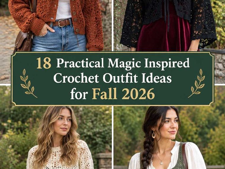 18 Practical Magic Inspired Crochet Outfit Ideas for Fall 2026