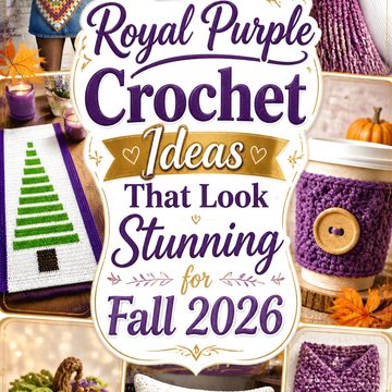 Royal Purple Crochet Ideas That Look Stunning for Fall