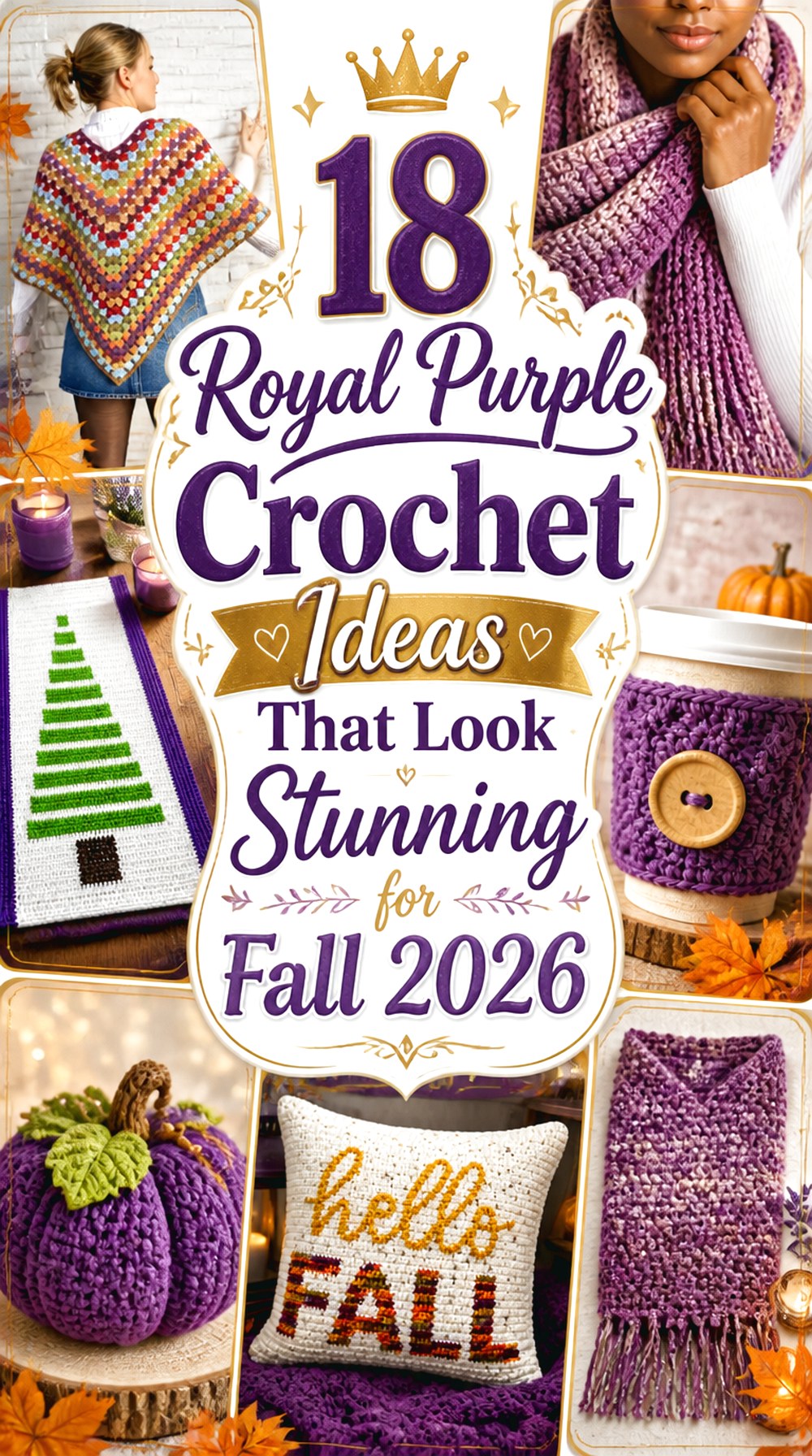 Royal Purple Crochet Ideas That Look Stunning for Fall