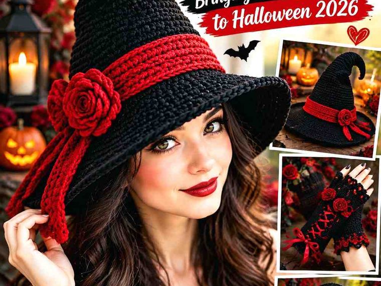 19 Black and Blood Red Crochet Ideas Bringing Gothic Romance to Halloween 2026