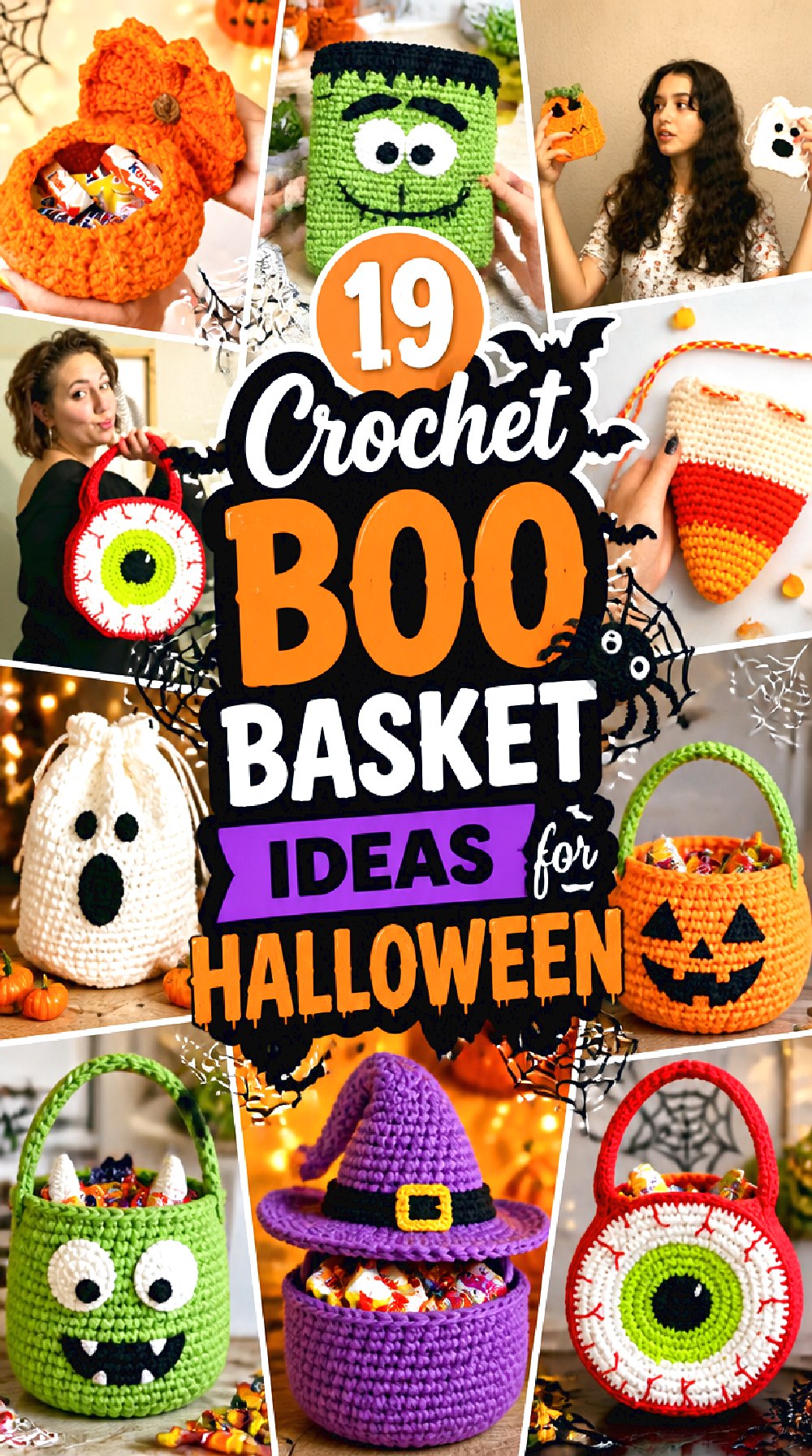Crochet Boo Basket Ideas for Halloween