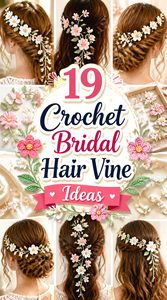 Crochet Bridal Hair Vine Ideas