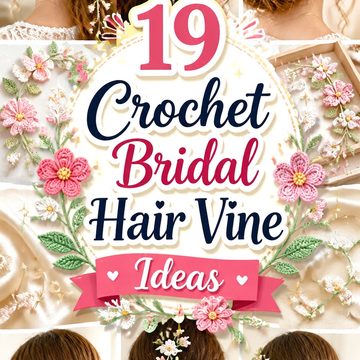 Crochet Bridal Hair Vine Ideas