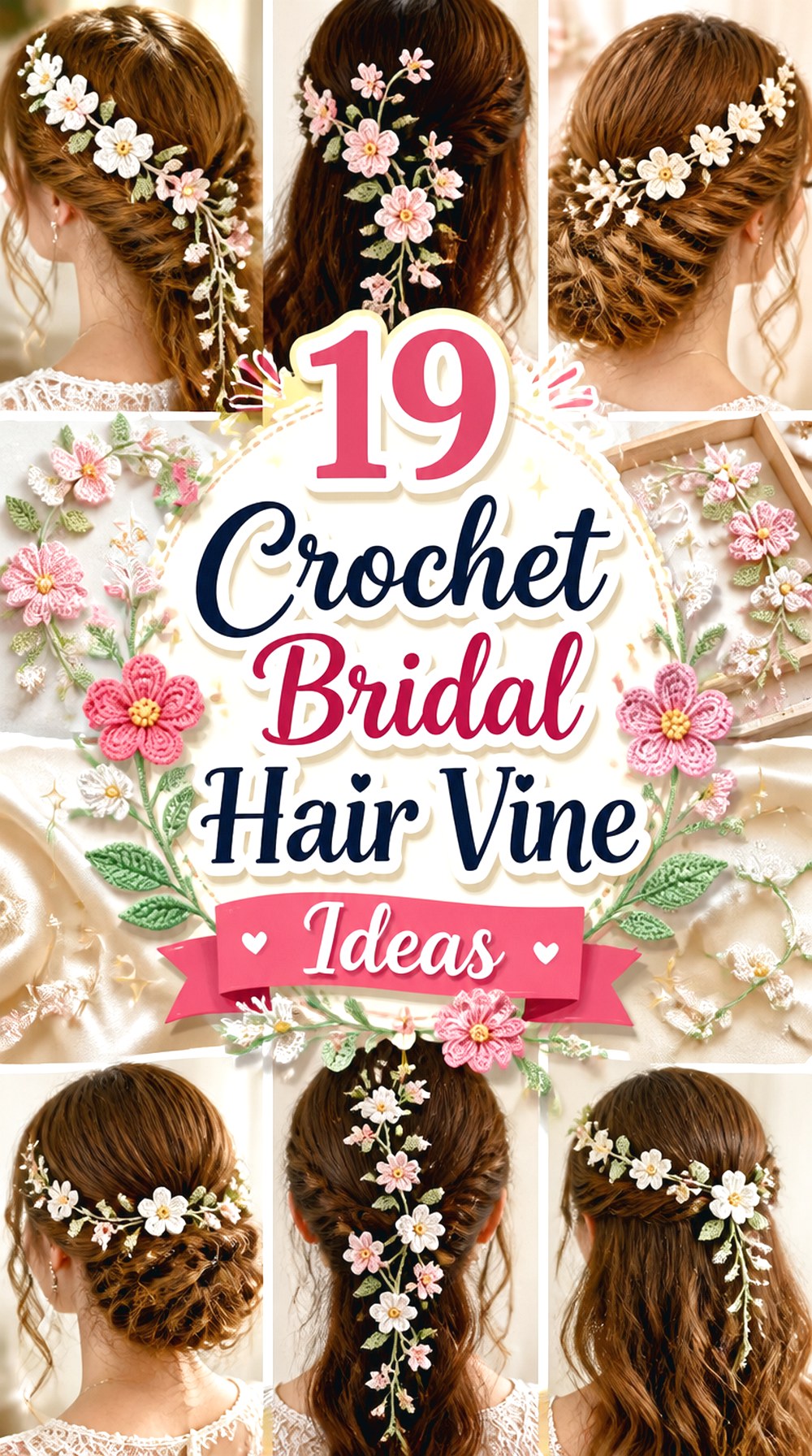 Crochet Bridal Hair Vine Ideas