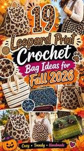 Leopard Print Crochet Bag Ideas for Fall