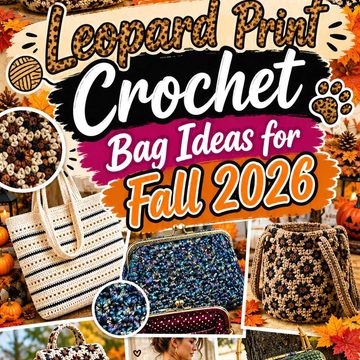 Leopard Print Crochet Bag Ideas for Fall