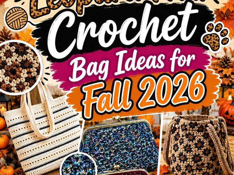 Leopard Print Crochet Bag Ideas for Fall