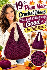 19 Plum Noir Crochet Ideas That Look Ridiculously Good for Fall 2026