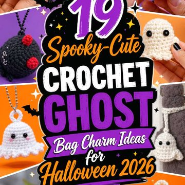 Spooky Cute Crochet Ghost Bag Charm Ideas for Halloween