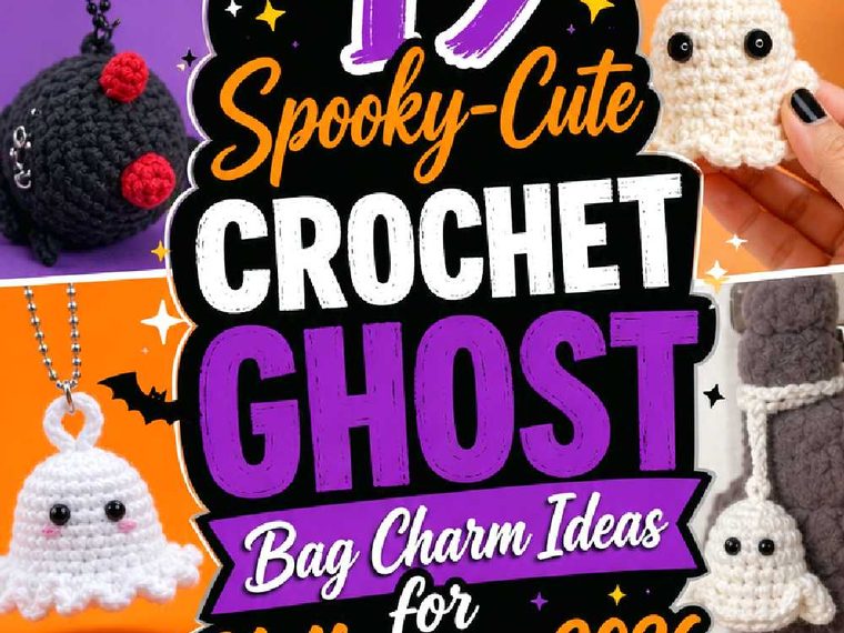 Spooky Cute Crochet Ghost Bag Charm Ideas for Halloween
