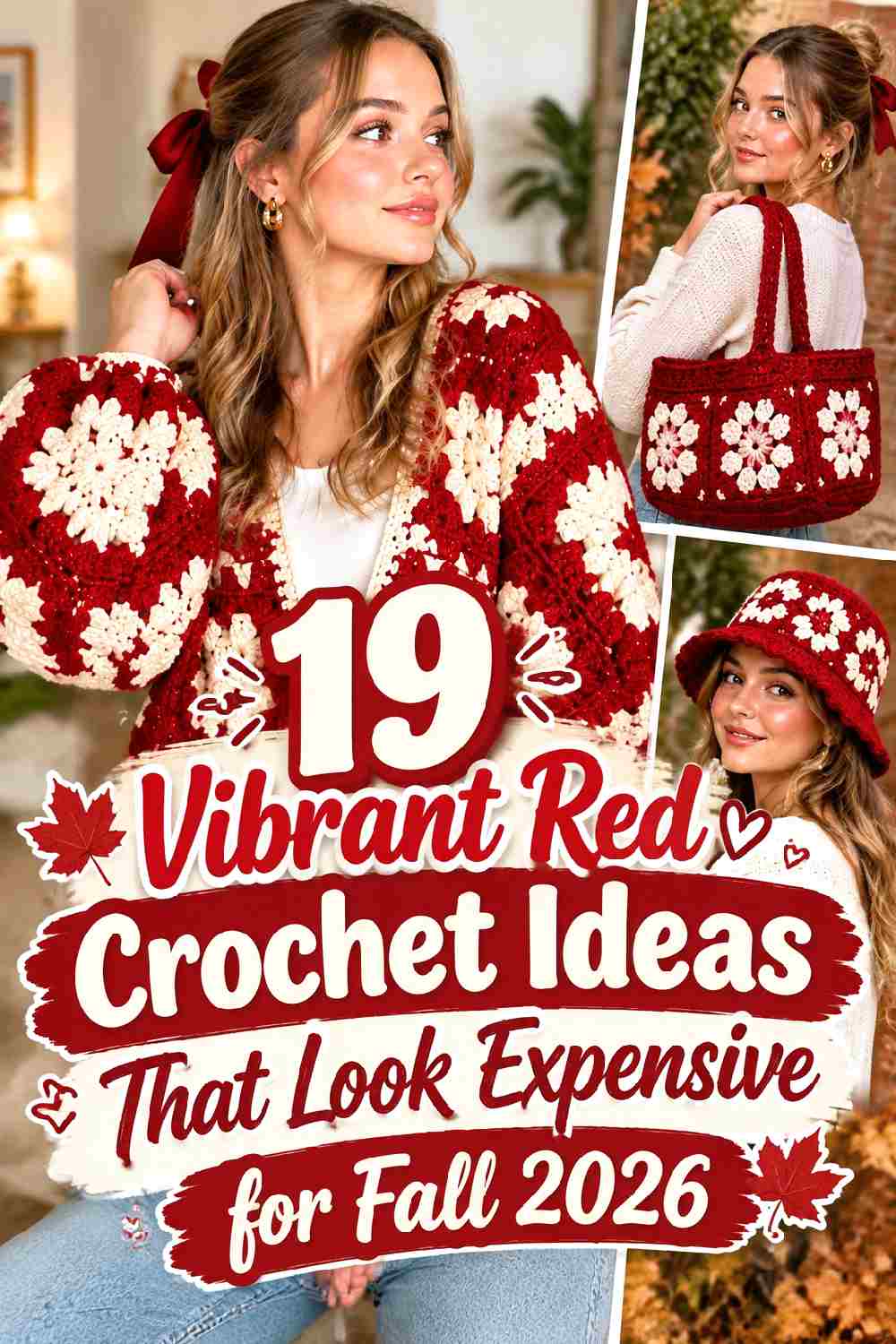 19 Vibrant Red Crochet Ideas That Look Expensive for Fall 2026