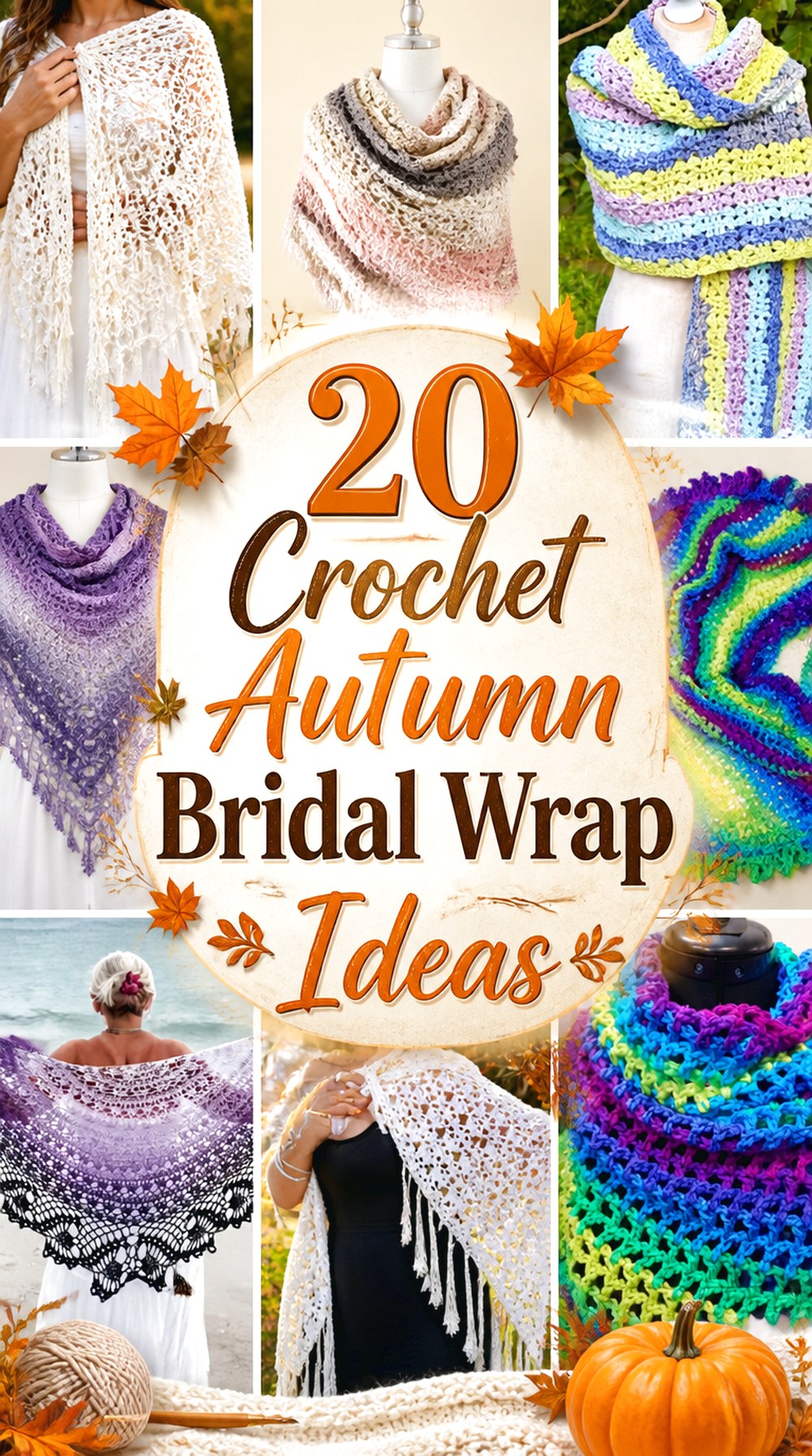 Crochet Autumn Bridal Wrap Ideas
