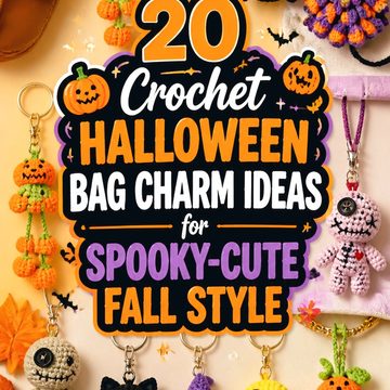 Crochet Halloween Bag Charm Ideas for Spooky Cute Fall Style