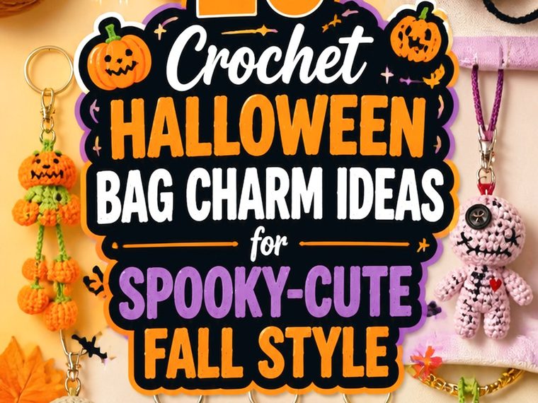 Crochet Halloween Bag Charm Ideas for Spooky Cute Fall Style