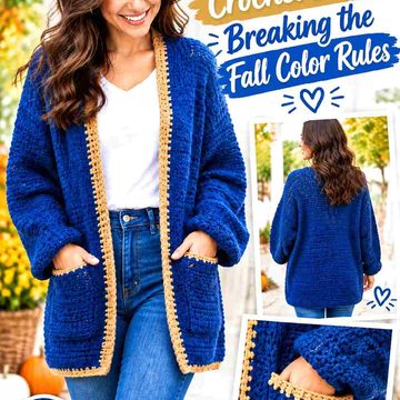 21 Cobalt Blue Crochet Ideas Breaking the Fall Color Rules