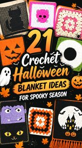 Crochet Halloween Blanket Ideas for Spooky Season