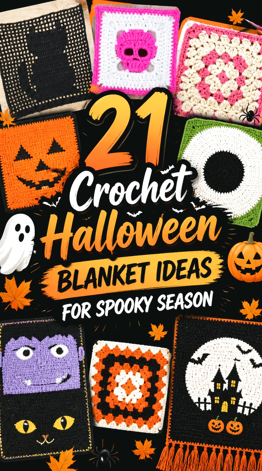Crochet Halloween Blanket Ideas for Spooky Season
