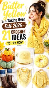 Butter Yellow Is Taking Over Fall — Crochet Ideas to Try Now Pinterest
