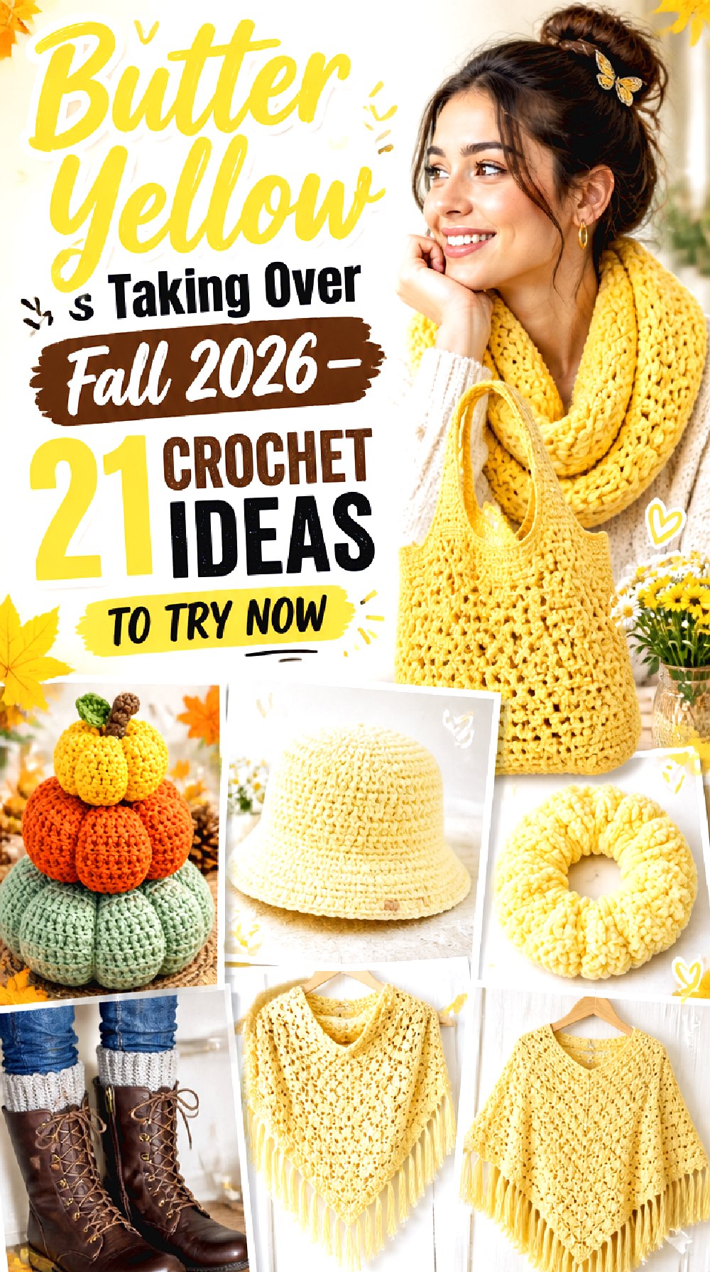 Butter Yellow Is Taking Over Fall — Crochet Ideas to Try Now Pinterest
