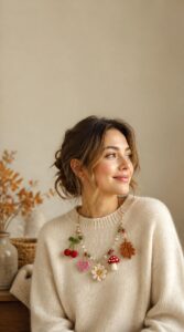 Crochet Charm Necklaces Are Becoming Fall ’s Most Personal Accessory