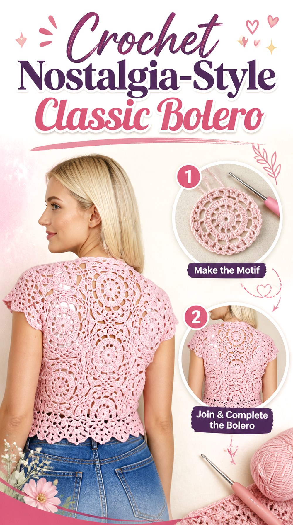 Crochet Nostalgia Style Classic Bolero