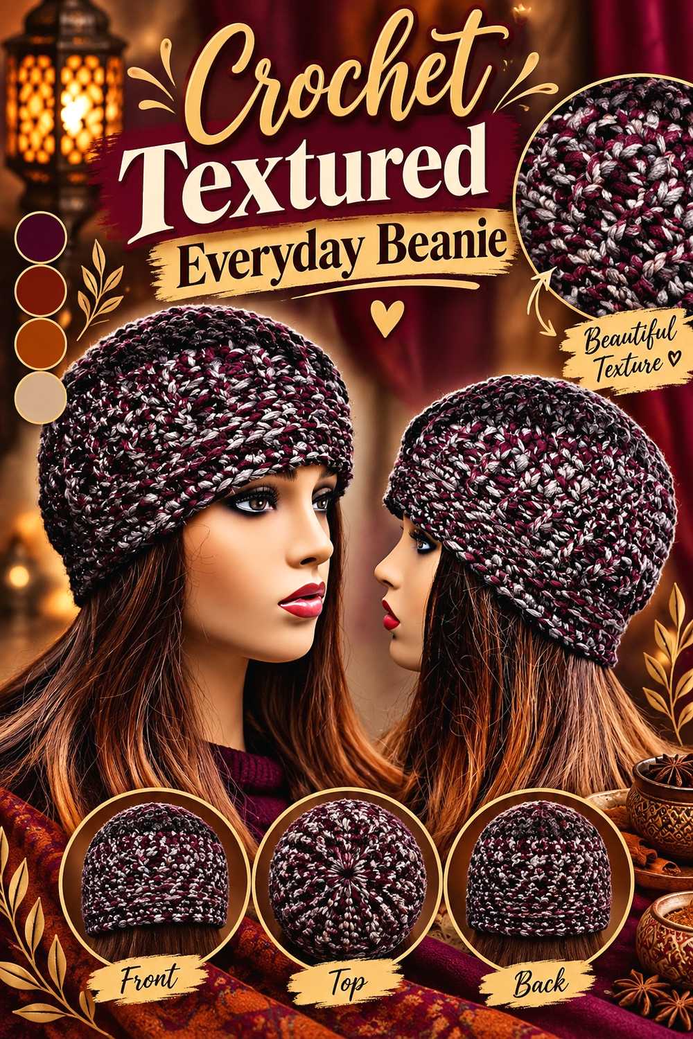Crochet Textured Everyday Beanie