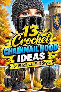 13 Crochet Chainmail Hood Ideas for Medieval Fall Style