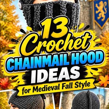 13 Crochet Chainmail Hood Ideas for Medieval Fall Style