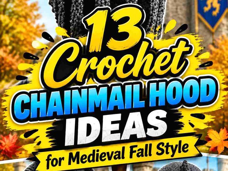 13 Crochet Chainmail Hood Ideas for Medieval Fall Style