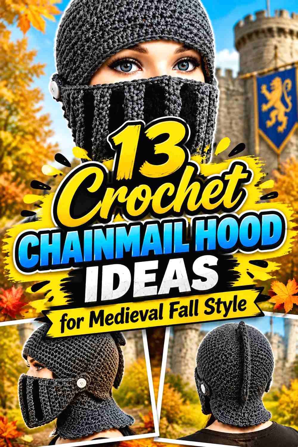 13 Crochet Chainmail Hood Ideas for Medieval Fall Style
