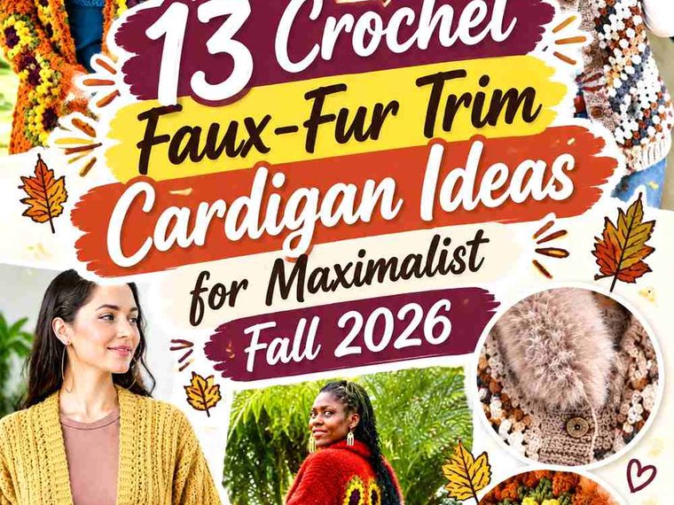 15 Crochet Faux-Fur Trim Cardigan Ideas for Maximalist Fall 2026