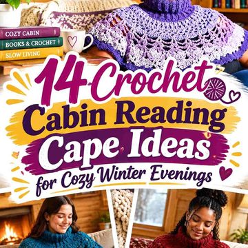 14 Crochet Cabin Reading Cape Ideas for Cozy Winter Evenings