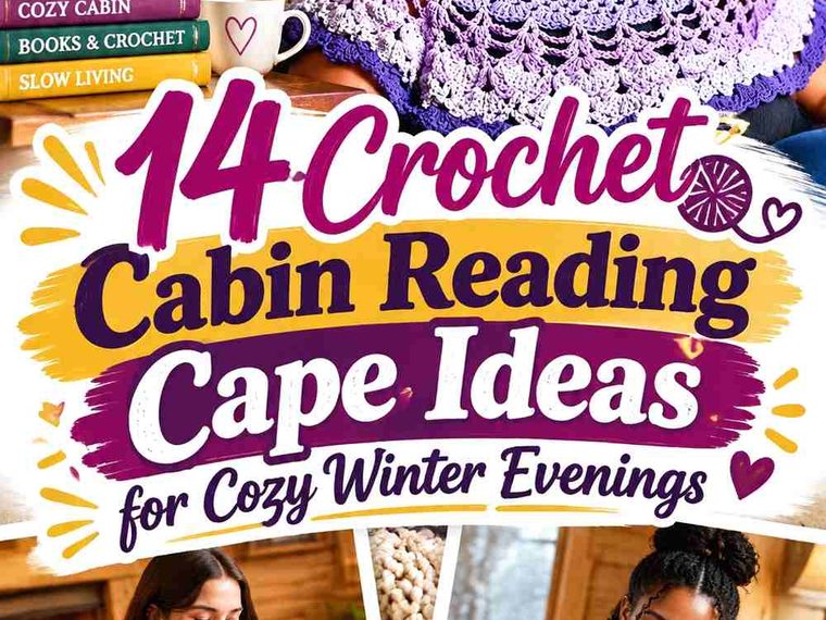14 Crochet Cabin Reading Cape Ideas for Cozy Winter Evenings