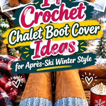 14 Crochet Chalet Boot Cover Ideas for Après-Ski Winter Style
