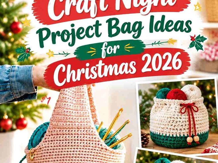 14 Crochet Craft Night Project Bag Ideas for Christmas 2026