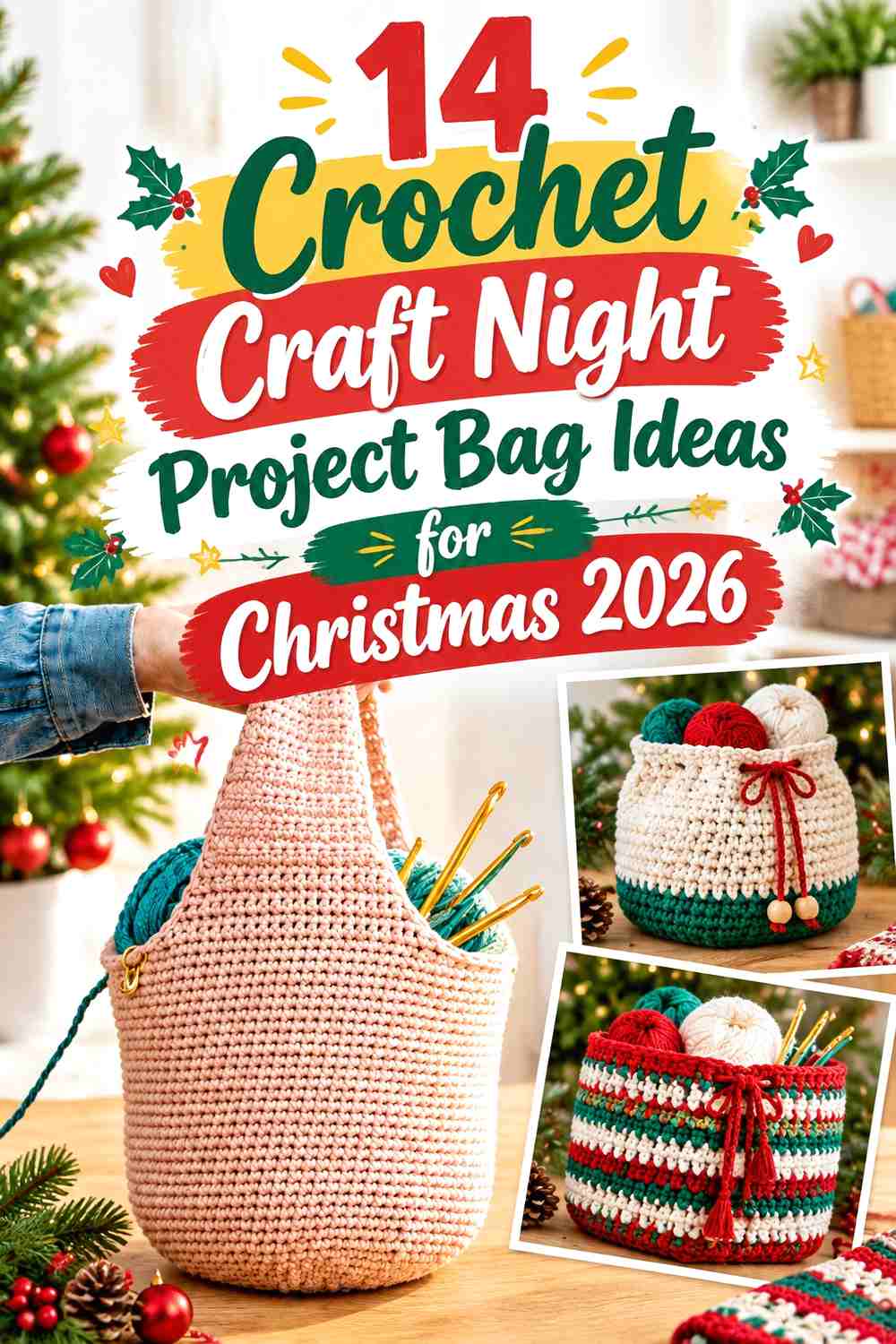 14 Crochet Craft Night Project Bag Ideas for Christmas 2026