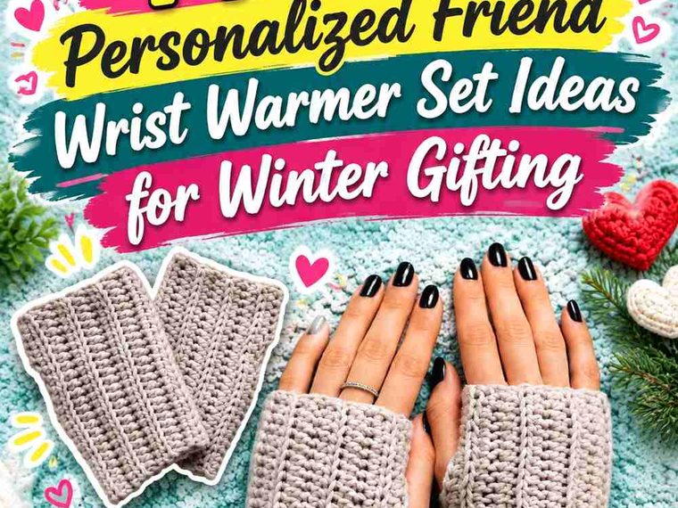 14 Crochet Personalized Friend Wrist Warmer Set Ideas for Winter Gifting
