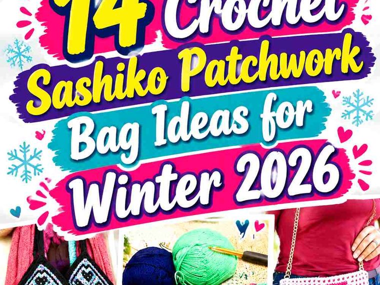18 Crochet Sashiko Patchwork Bag Ideas for Winter 2026