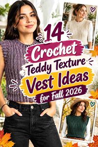 14 Crochet Teddy Texture Vest Ideas for Fall 2026
