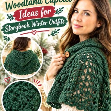 14 Crochet Woodland Capelet Ideas for Storybook Winter Outfits