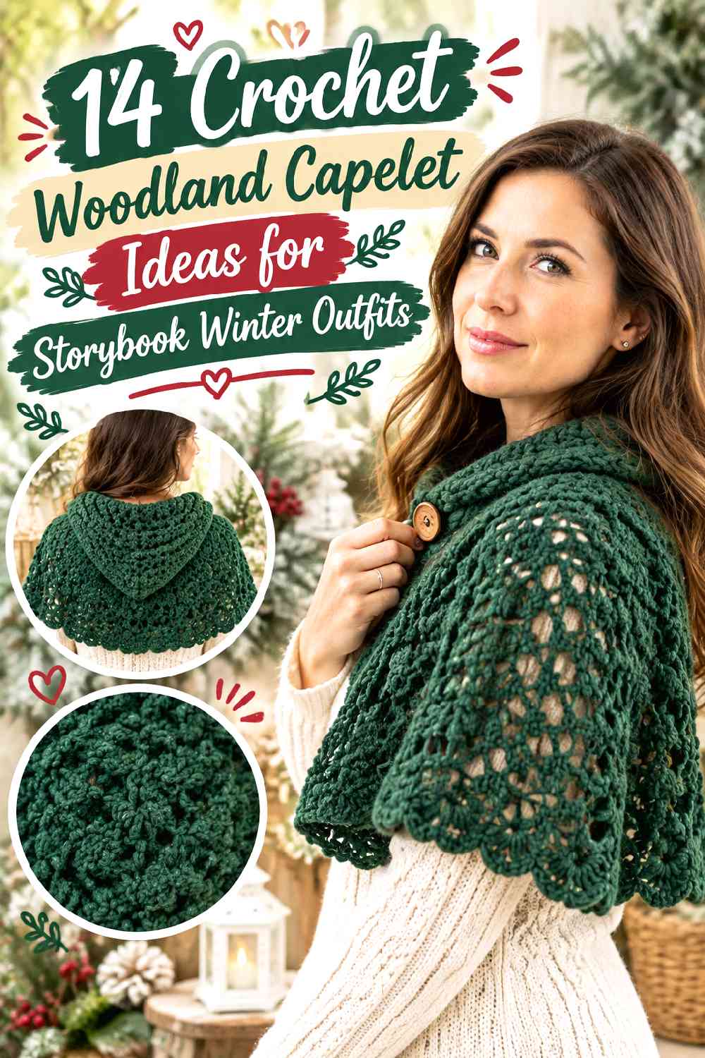 14 Crochet Woodland Capelet Ideas for Storybook Winter Outfits