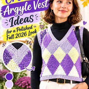 15 Crochet Argyle Vest Ideas for a Polished Fall 2026 Look