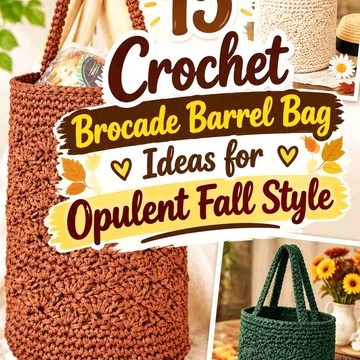 15 Crochet Brocade Barrel Bag Ideas for Opulent Fall Style