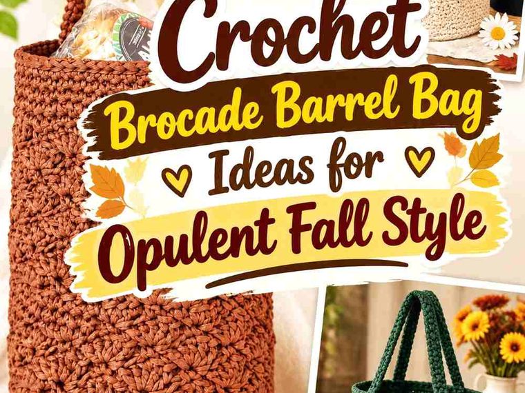 15 Crochet Brocade Barrel Bag Ideas for Opulent Fall Style