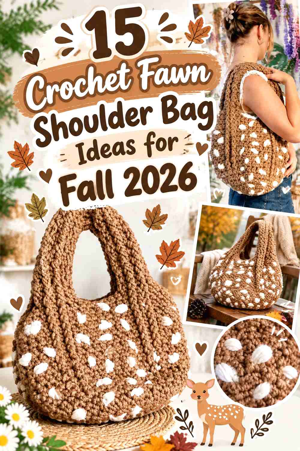 15 Crochet Fawn Shoulder Bag Ideas for Fall 2026