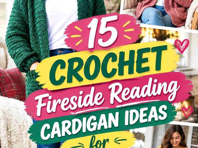 15 Crochet Fireside Reading Cardigan Ideas for Cozy Winter Evenings