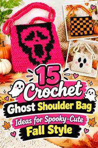15 Crochet Ghost Shoulder Bag Ideas for Spooky-Cute Fall Style