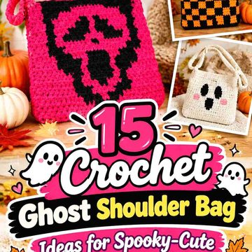 15 Crochet Ghost Shoulder Bag Ideas for Spooky-Cute Fall Style