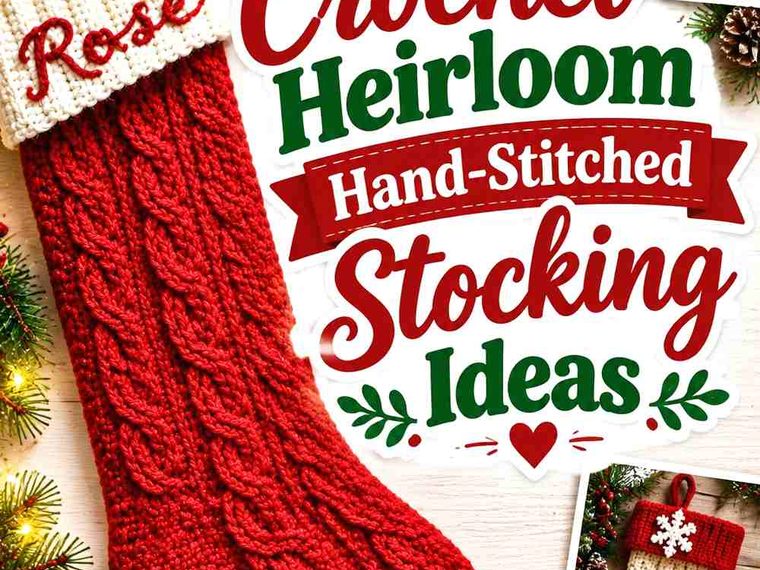 15 Crochet Heirloom Hand-Stitched Stocking Ideas