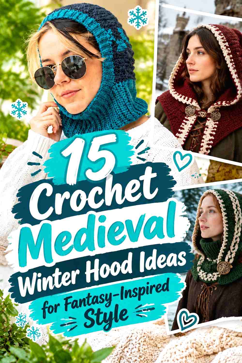 15 Crochet Medieval Winter Hood Ideas for Fantasy-Inspired Style